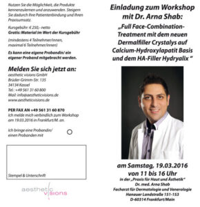 Workshop in Frankfurt mit Dr. Arna Shab